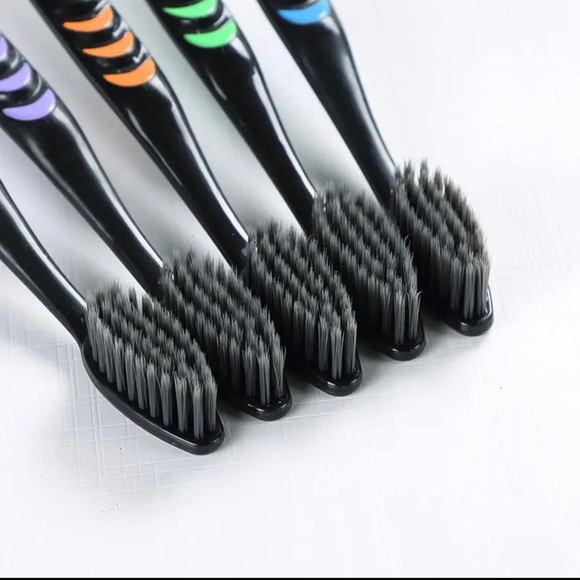 Soft Bristle Toothbrush Adult Bamboo Charcoal Household Fine Hair Antibacterial - Picture 2 of 7